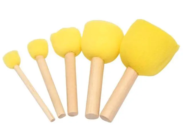 Alt view image 3 of 3 - Early Learning Mini Painting Brushes Craft Brushes Set for Kids Shipping by FBA