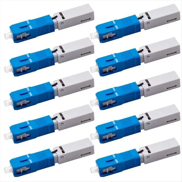 Alt view image 2 of 3 - 10Pcs Fast Connector UPC Type SC Male to LC Female Singlemode Adapter SC/UPC to LC/UPC Hybrid Fibre Converter