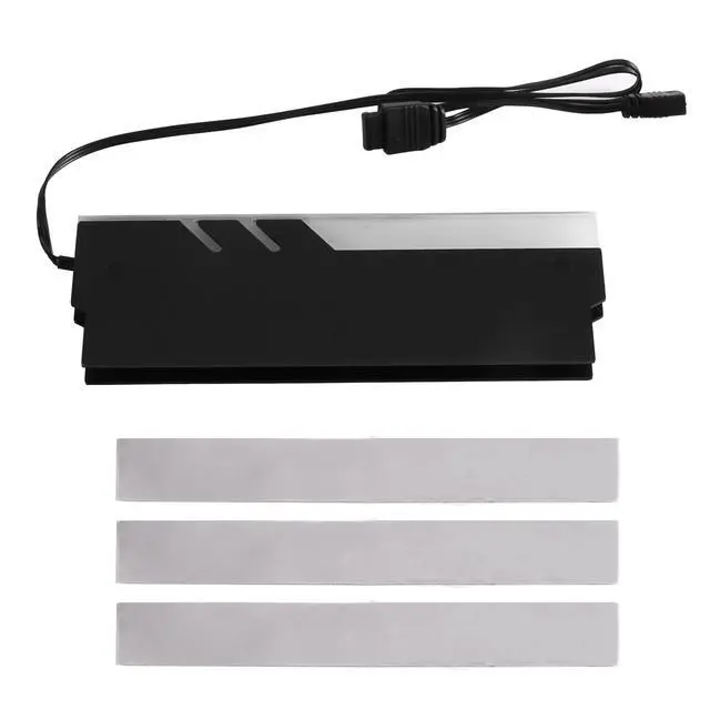 Alt view image 2 of 3 - Computer Memory Heatsink RAM Cooling Vest 5V-3PIN ARGB RAM Memory Heatsink for Desktop PC Memory DDR3 DDR4 DDR5 DDR2