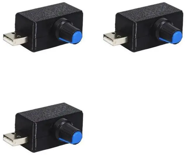 Main image of 3X 5V USB Fan Speed Controller Voltage Regulation Module Motor Speed Controller USB-A Interface DIY