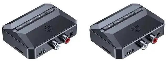 Main image of 2X Bluetooth Receiver, Bluetooth 5.3 AUX Adapter For Car, Audio Receiver For Home Stereo/Speaker/Music