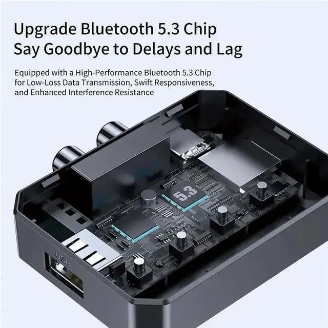 Alt view image 2 of 3 - 2X Bluetooth Receiver, Bluetooth 5.3 AUX Adapter For Car, Audio Receiver For Home Stereo/Speaker/Music