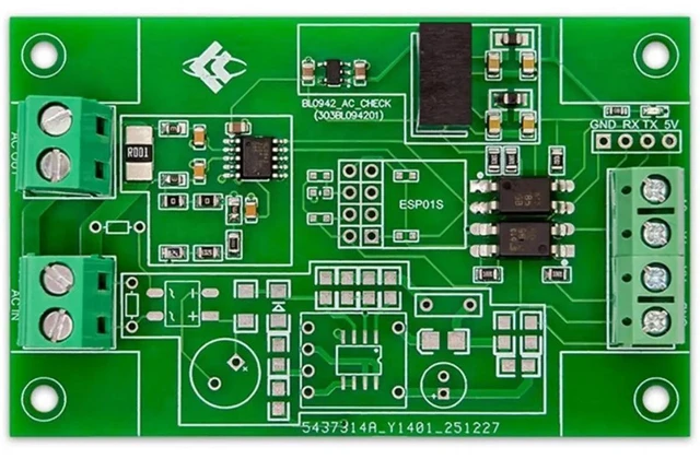 Alt view image 3 of 3 - AC Voltage Current Power Statistics Module UART TTL 85-265V 100mA-16A 5V Isolated Power Supply