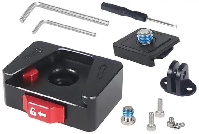 Alt view image 2 of 5 - Quick Release Plate V Mount Fast Switch Install System for Camera Tripod Slide Mount with Secure Lock B