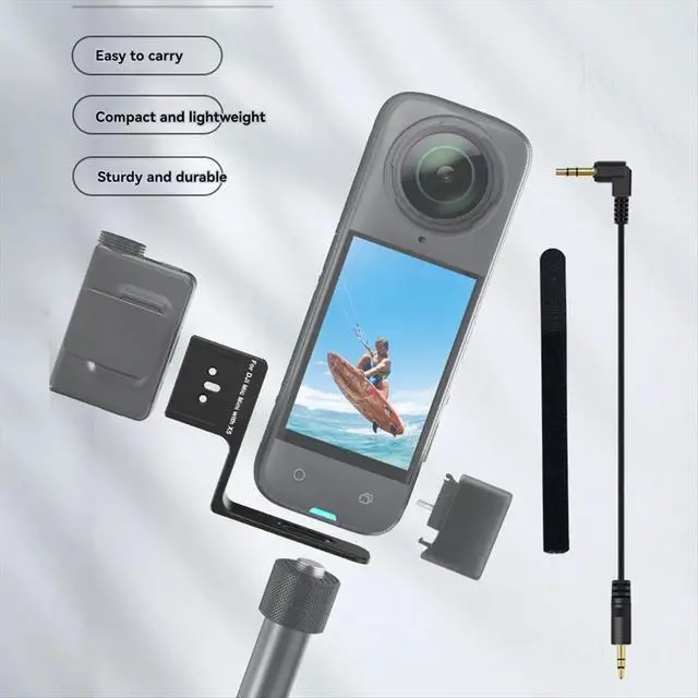 Alt view image 3 of 6 - Cold Shoe Mount for X5 for Mic Mini Audio Accessories for Action Cameras Enhances Audio Capture
