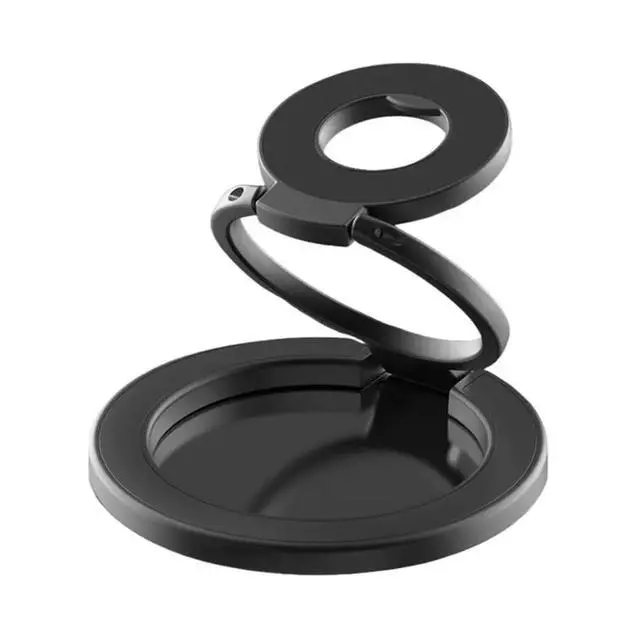 Alt view image 3 of 3 - Magnetic Phone Ring Holder Grip for Phone, Dual-Sided Magnet Finger Grip Phone Stand Kickstand for Car Mount Black
