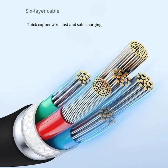 Alt view image 2 of 6 - For Mobile Devices-Black 2M Cable/Type-C To Type-C Fast Charging 100W