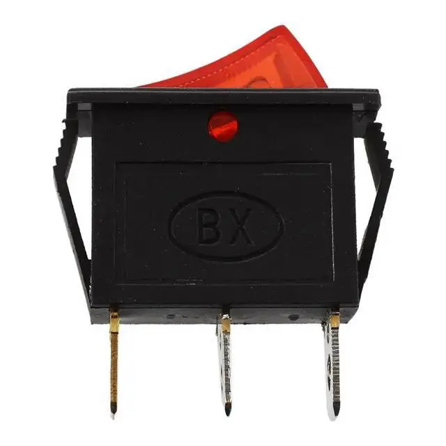 Alt view image 3 of 3 - AC 16A/250V 20A/125V Red Light Illuminated On Off SPST Boat Rocker Switch X 25 Pcs