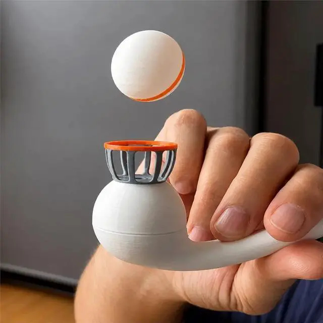 Alt view image 2 of 3 - Blow Floating Ball Toy 3D Printed Floating Ball Toy Stress-Relieving Toys Party Gifts Prizes