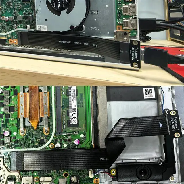 Main image of M.2 NVMe PCIE 4.0 to Oculink SFF-8611 SFF-8612 Female Adapter Cable Laptop External Graphics Card Extension Cable
