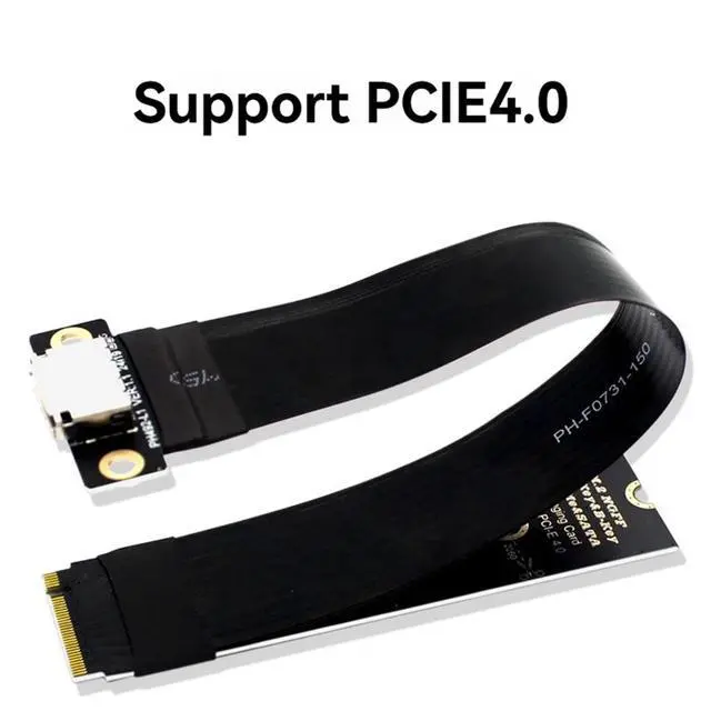 Alt view image 3 of 3 - M.2 NVMe PCIE 4.0 to Oculink SFF-8611 SFF-8612 Female Adapter Cable Laptop External Graphics Card Extension Cable