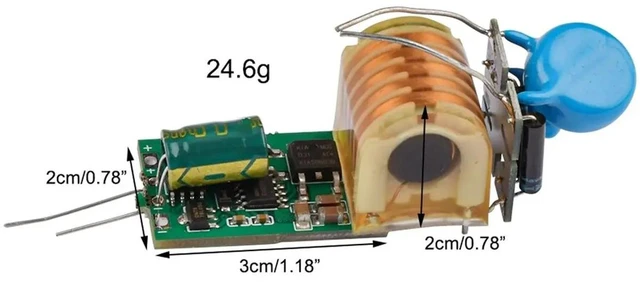 Main image of High Voltage Drive Module 7.4v Boost 15kv Pulse Arc Boost Coil Board High Voltage Package Drive Board