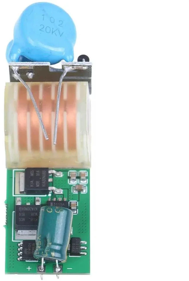 Alt view image 2 of 3 - High Voltage Drive Module 7.4v Boost 15kv Pulse Arc Boost Coil Board High Voltage Package Drive Board