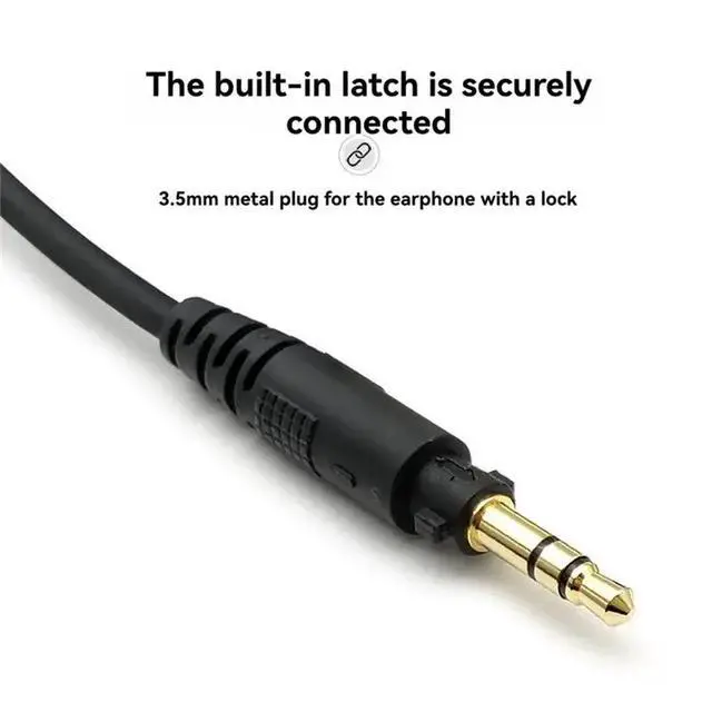 Alt view image 3 of 3 - Professional Headphone Cord For Technics EAH-DJ1200 Mixrheadsets Wire With 3.5Mm And 6.35Mm Connectors