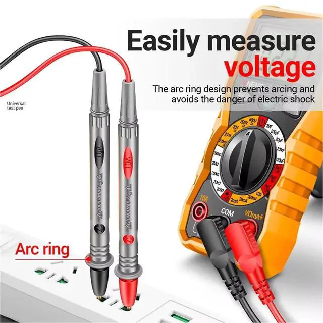 Alt view image 2 of 3 - 3PCS PT1005B Multimeter Probe Test Lead 1000V 10A Universal Needle Tip Multifunctional Electrical Tester