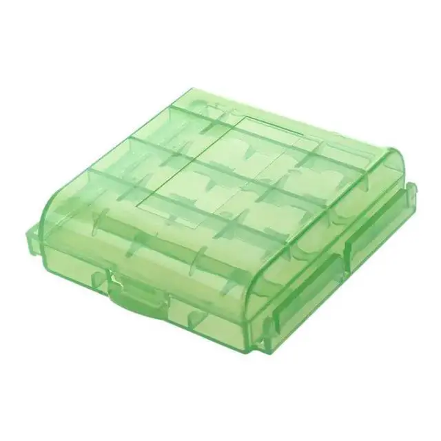 Alt view image 2 of 3 - Pack Of 24 PCS AA / AAA Storage Hard Case Box-Green