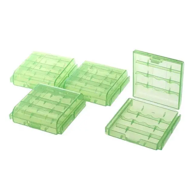 Alt view image 3 of 3 - Pack Of 24 PCS AA / AAA Storage Hard Case Box-Green