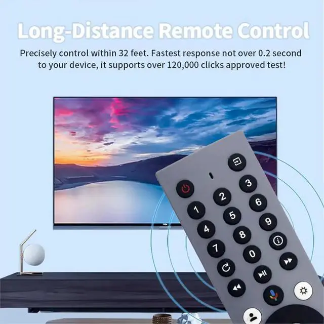 Alt view image 3 of 3 - Replace RM-C3293 Voice Remote for TV Box RM-C3293 RM-C3572 RM-C3295 Bluetooth Remote Control