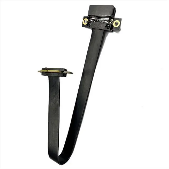 Main image of Full Speed 3.0 PCIE X1 Adapter Cable 90° Graphics Card Extension Cable PCI-Express Shielded Extender for GPU 20CM