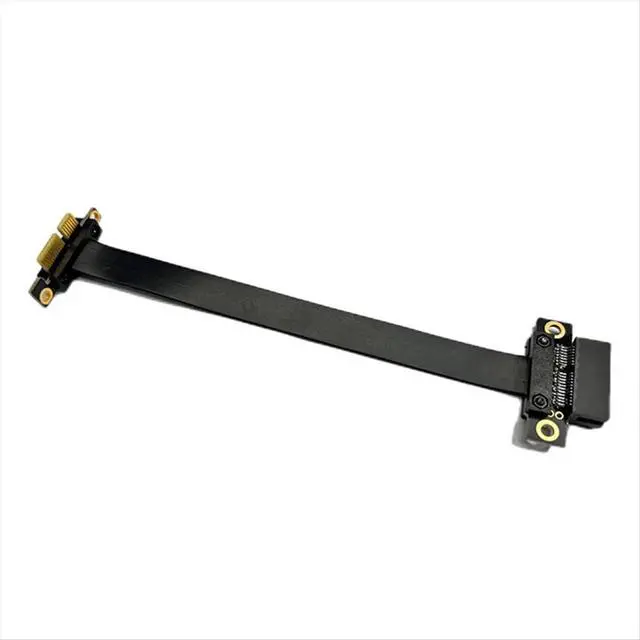 Alt view image 3 of 3 - Full Speed 3.0 PCIE X1 Adapter Cable 90° Graphics Card Extension Cable PCI-Express Shielded Extender for GPU 20CM