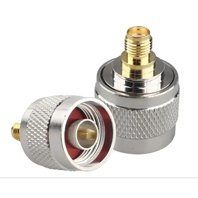 Alt view image 2 of 3 - 4Packs SMA-N Coaxial Connector Gold Plated Copper Coaxial Adapter for Low-Loss Wi-Fi Antenna Extension Cables