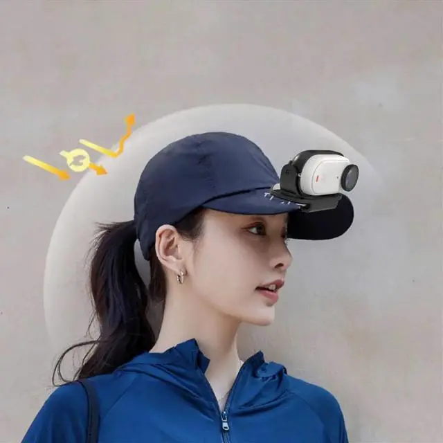 Main image of Camera Cap Clip Mount for GO3 Sport Camera Easy Hat Clip Quick Release Clamp Magnetic Frame Fixed Holder
