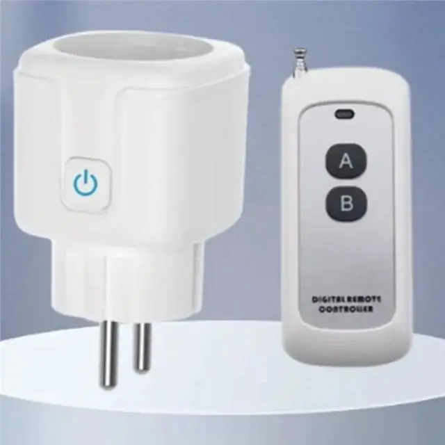 Alt view image 3 of 3 - RF433 Smart Home Remote Control Socket 16A EU Plug On/OFF Functionality For Lighting Fan TV