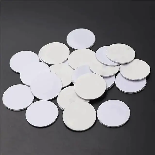Alt view image 3 of 3 - 100 PCS Ntag215 Tags Coin Cards, Blank Rewritable PVC 215 Tag Round 25Mm / 1 Inch RFID Card