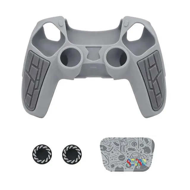 Alt view image 3 of 3 - Soft Silicone Case for with Thumb Grip Caps Soft Protective Case Cover Special Edition Series