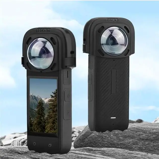 Alt view image 2 of 3 - Clip-On Type For X4 Lens Guard Camera Anti-Scratch Tempered Glass Lens Cap Protector Protective Cover
