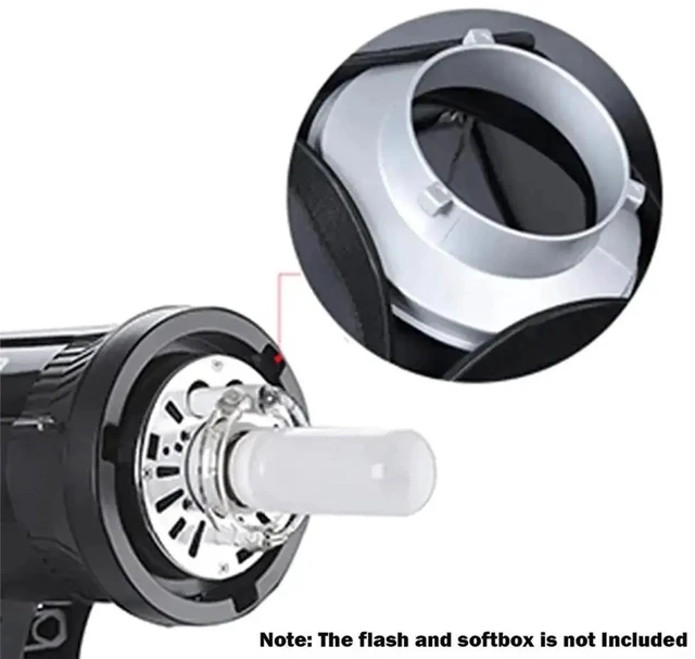 Main image of Bowens Mount Speedring Softbox Speed Ring Adapter for Studio Photography Monolight Strobe Flash Speedlite Speedlight