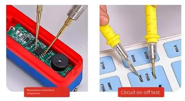 Main image of Professional Multimeter Test Leads for Wide Range of Meters with Thick Silicone Wire for Accurate Voltage Measurement