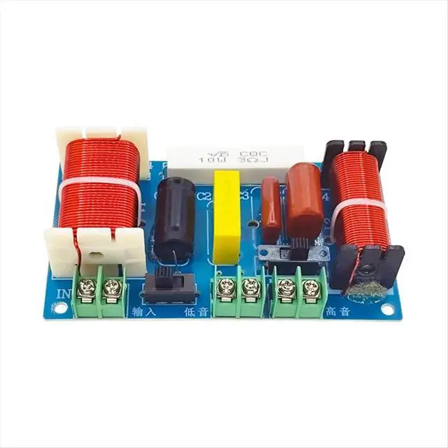 Alt view image 2 of 3 - 2 Way Audio Crossover Divider 250W 2500Hz-3000Hz Frequency DIY Speaker Filter Home Theater Hifi Stereo Crossover Filter