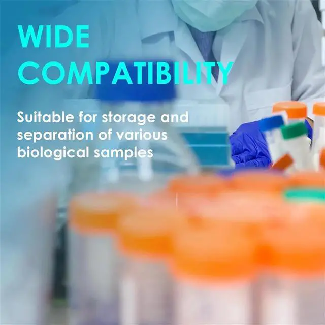 Alt view image 3 of 3 - Conical Centrifuge Tubes 50ML, 25Pcs Polypropylene Test Tubes, Leak-Proof Screw Caps, Plastic Container with Graduated