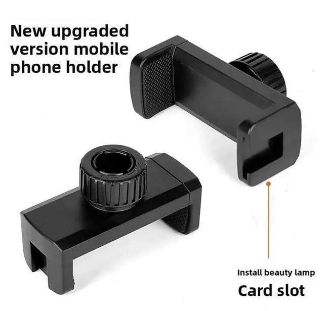 Main image of Mic Stand Phone Holder Heavy-Duty Gooseneck Phone Holder 360° Flexible Arm Clip for Mic Stand, Music Stand, Tripod