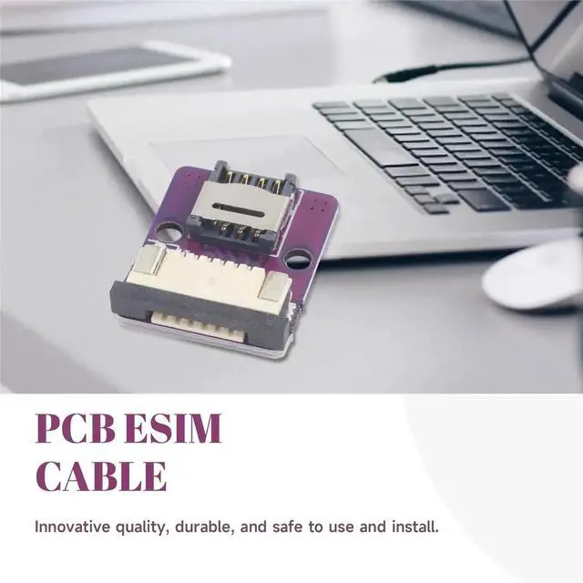 Alt view image 2 of 3 - ESIM Adapter Plate for 5x6 mm Chips, PCB Cable to ESIM Card, PCB ESIM Cable Soldering Required