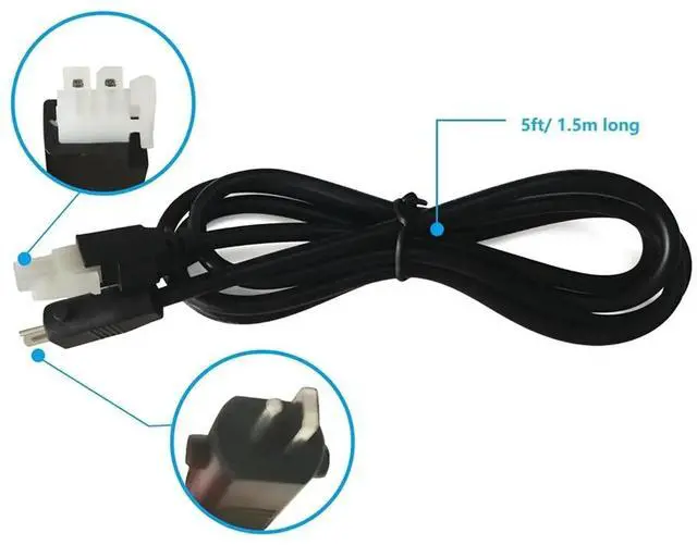 Main image of Adjustable Bed Base Input Power Cord Cable Prong Replacement Switching Power Supply Transformer Cable