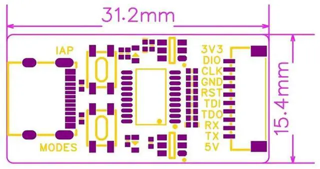 Alt view image 2 of 3 - Online Download Debugger Support WCH RISC-V Architecture MCU/SWD Interface ARM Chip 1 Serial Port to USB Channel