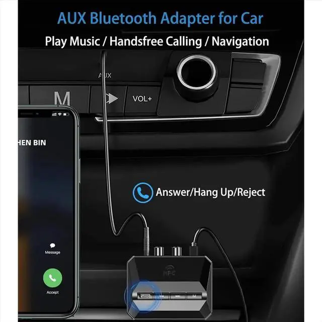 Main image of 5.3 Home Stereo Bluetooth Receiver, Stereo Receiver Bluetooth to Adapter AUX Bluetooth Adapter