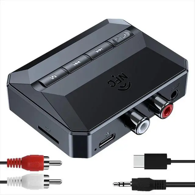 Alt view image 3 of 3 - 5.3 Home Stereo Bluetooth Receiver, Stereo Receiver Bluetooth to Adapter AUX Bluetooth Adapter