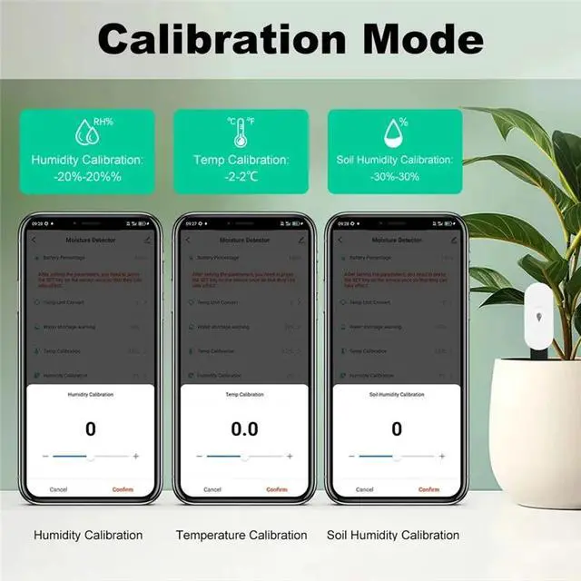 Alt view image 3 of 3 - Zigbee Soil Moisture Sensor Garden Temperature Humidity Tester Automation Irrigation Detector For Home Assistant Z2M-AAAE