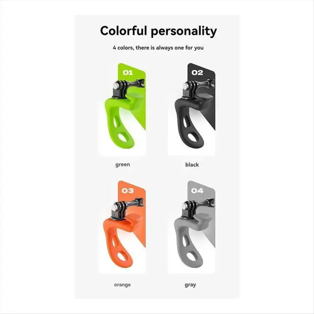 Alt view image 3 of 3 - Adjustable Mini Bracket for 13 12 11 10 9 8 MAX Action 5 4 3 X4 X3 Flexible Mount Orange