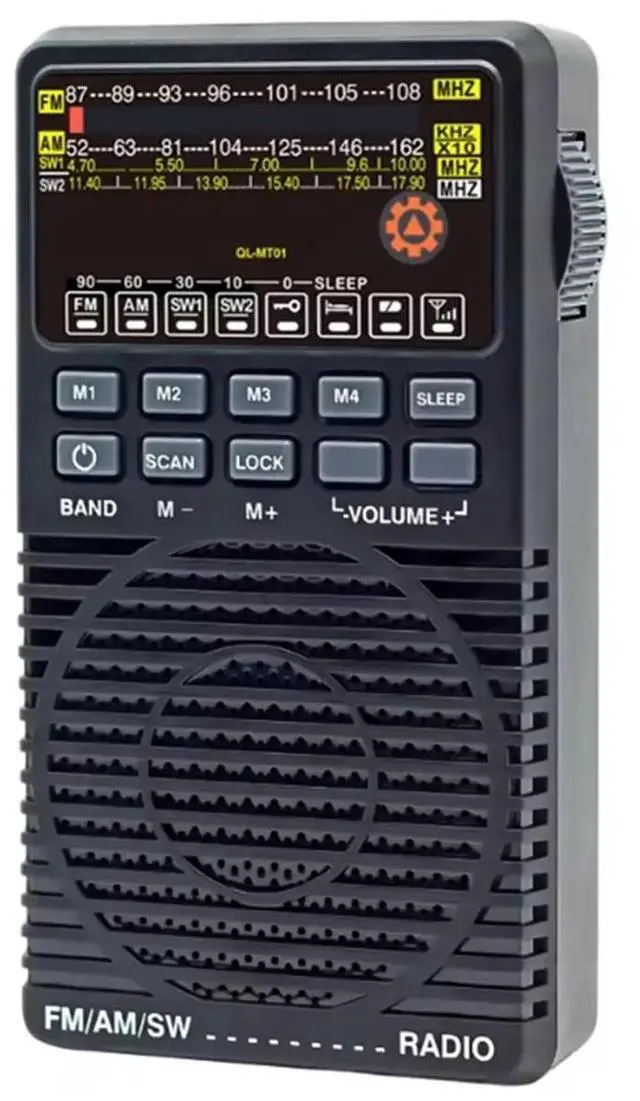 Alt view image 2 of 3 - Full-Band FM/AM/SW Pointer Radio Preset Stations 2W Speaker Indoor/Outdoor Ideal Gift for Seniors A