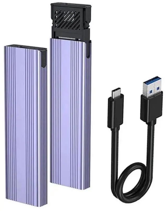 Main image of M.2 SSD Enclosure Nvme SATA Dual Protocol SSD Case 10Gbps TYPE-C 3.1 PCI-E Solid State Drive Box Tool Free Aluminum