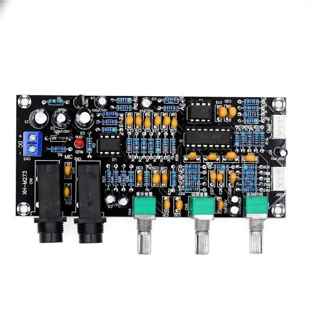 Main image of XH-M273 Microphone Amplifier Board DC 12-24V Digital Preamplifier Board Karaoke Reverberation Microphone Control