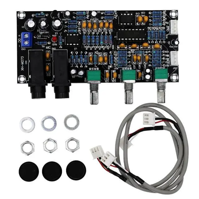 Alt view image 2 of 3 - XH-M273 Microphone Amplifier Board DC 12-24V Digital Preamplifier Board Karaoke Reverberation Microphone Control