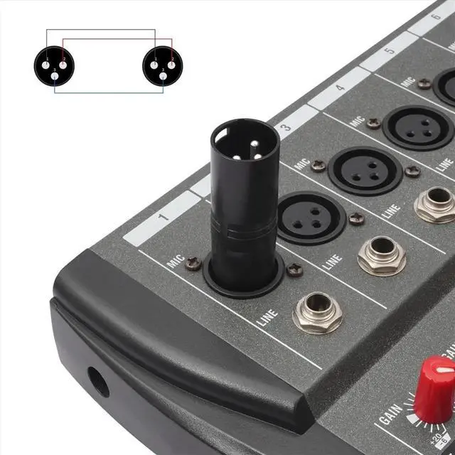 Main image of 2 Pack XLR Male to Male Adapter,3Pin XLR Connector, for Mixer, Microphone, Power Amplifier