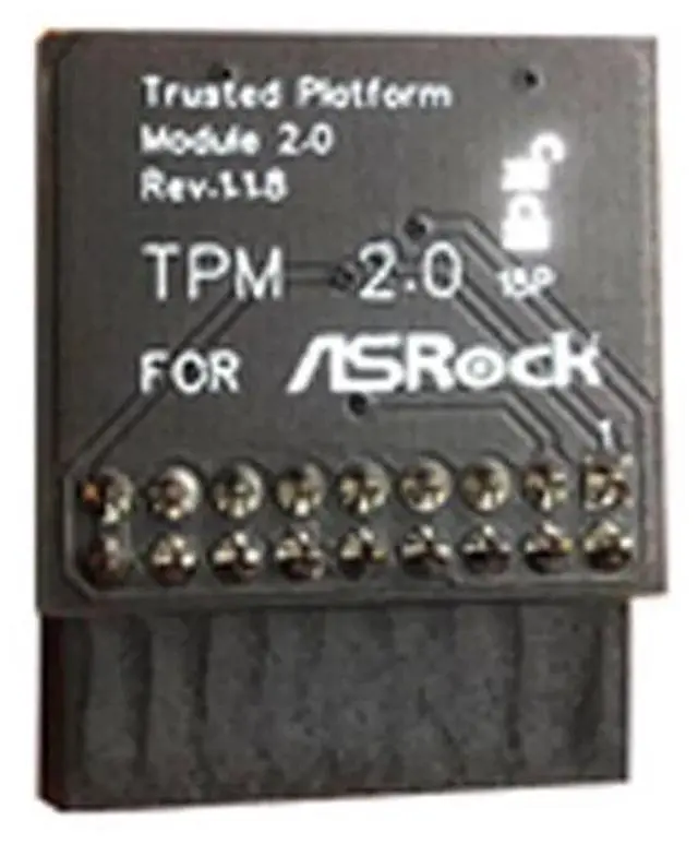 Alt view image 2 of 3 - Tpm 2.0 Encryption Security Module Board Remote Control TPM2.0 LPC 18Pin Motherboards Card for for 11