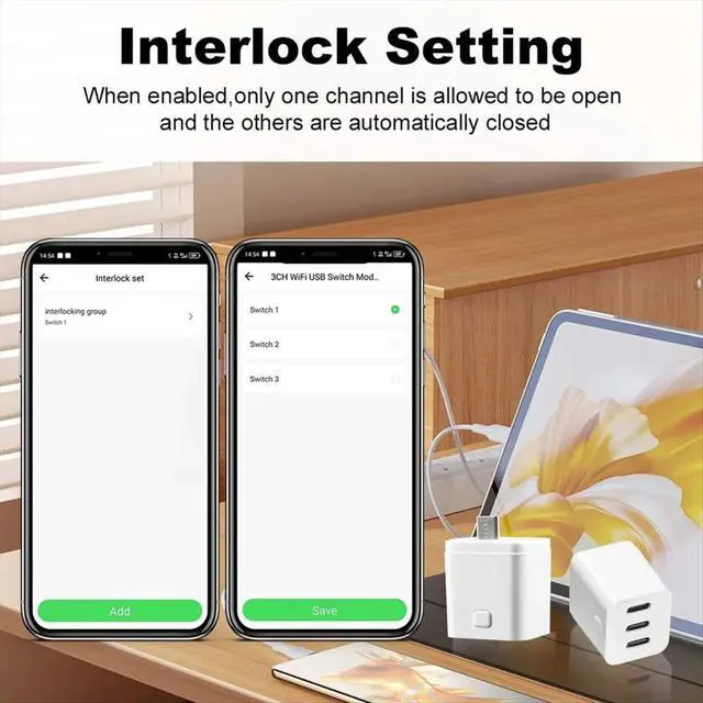 Alt view image 3 of 3 - Tuya Zigbee Type-C Smart Adaptor Plug 3 Gang Mini USB-C Power Adaptor Charge Plug Timing Voice Control for