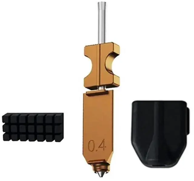 Alt view image 2 of 3 - For AD5X 0.4MM Hotend Nozzle Brush Silicone Cover Kit with Silicone Brush Sleeve for Quick Detachable Nozzle